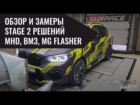 Видео: Обзор прошивок MG Flasher, MHD, Bootmod3 на BMW X3M F97. Замеры Dragy и на стенде.