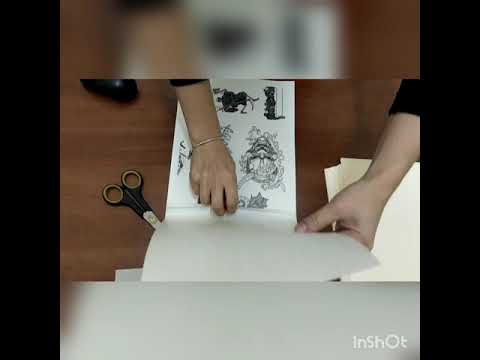 Видео: бумага для временных татуировок