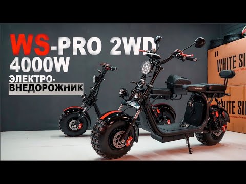 Видео: WS-PRO 2WD 4000W Отзыв о технике. Тест-драйв. Электрический-внедорожник CITYCOCO