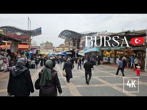 Видео: Бурса в Турции: прогулка по базару и центральным улицам