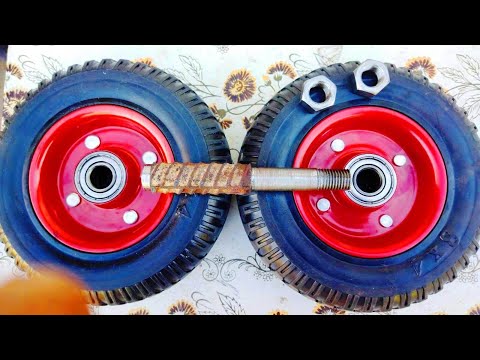 Видео: Отходы в доходы!  Новые оси из ржавой арматуры.