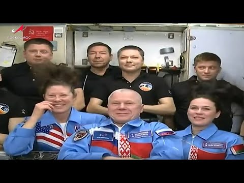 Видео: ⚡️⚡️⚡️Исторические кадры!!! Белоруска Марина Василевская в космосе!!! Первое видео с МКС!!!⚡️⚡️⚡️