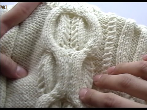 Видео: Aran knitting (Вязание спицами Араны ) часть 1