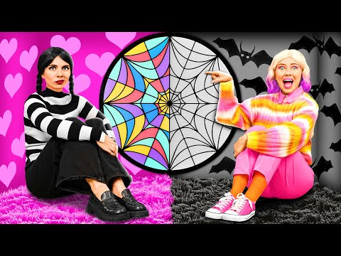 Видео: Секретные Домики под Кроватью с Уэнсдей Аддамс | Смешные Моменты от BaRaDa Challenge