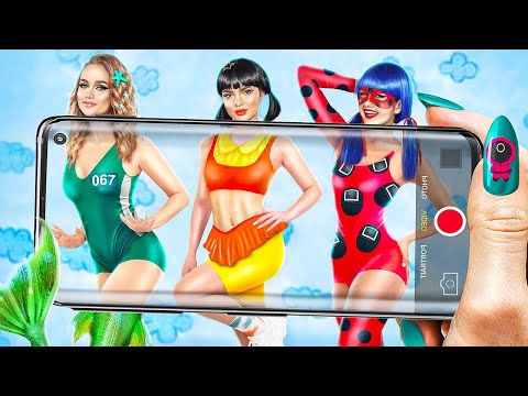 Видео: Экстремальные прятки в игре в кальмара челлендж! Русалка vs Леди Баг vs Вампир