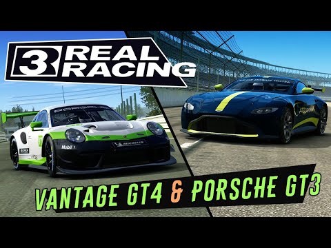 Видео: Real Racing 3 - Событие на Aston Martin Vantage GT4 и Porsche 911 GT3 R (ios) #8