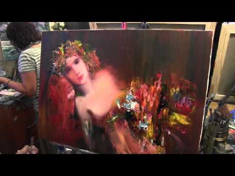 Видео: Портрет и жест мастихина , уроки рисования, графики, живописи в Москве