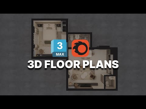 Видео: 3D план этажа в 3ds Max