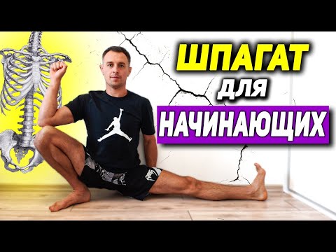 Видео: ШПАГАТ для начинающих / 6 упражнений для новичков