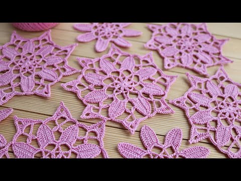 Видео: Цветочный МОТИВ крючком МАСТЕР-КЛАСС по вязанию СХЕМА УЗОРА  Crochet flower tutorial easy pattern