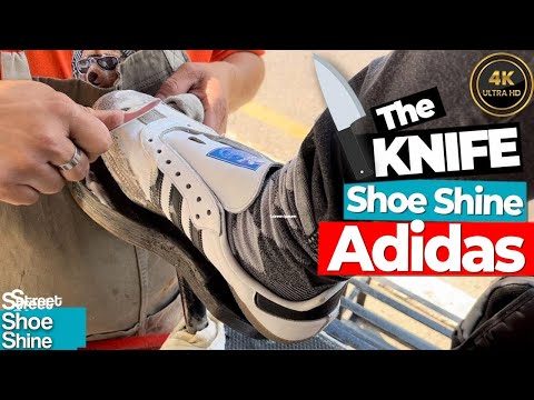 Видео: 🔪🔪 НОЖ на ADIDAS 🤩 ASMR Shoe Shine Mexico - Коллекция обуви #shoeshine #asmr