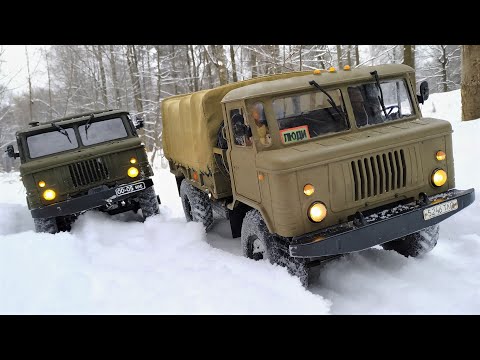 Видео: Зимняя Гонка Грузовиков на Радиоуправлении