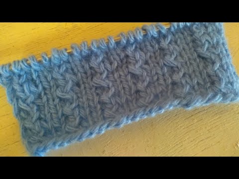 Видео: Теневой узор со скрешенными петлями спицами. МК.