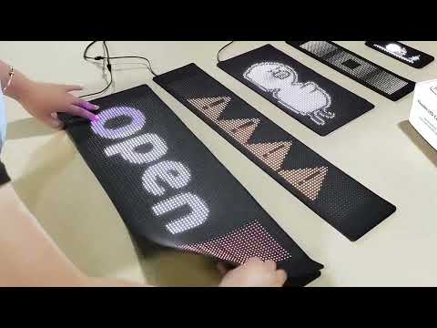Видео: Автомобильный гибкий LED-дисплей 🚗 #led