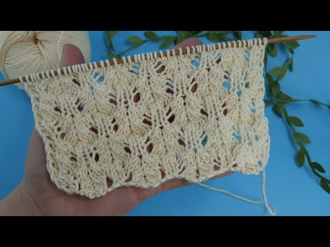 Видео: Милый ажур НОВЫЙ узор спицами