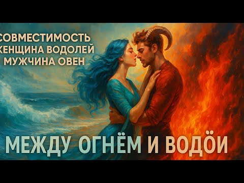 Видео: Совместимость - Женщина Водолей - Мужчина Овен - Между Огнём и Водой | #Водолей #овен #совместимость