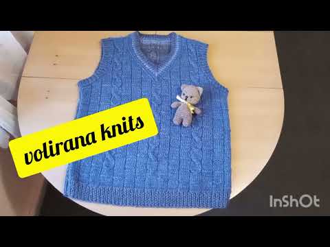Видео: #knitting #Vest "Ocean" - 4 skeins!?/#Жилет "Океан"- 4 моточка !?