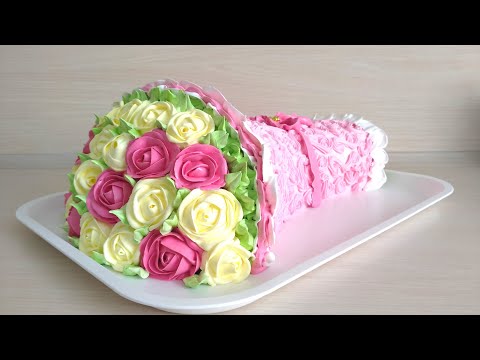 Видео: Торт БУКЕТ 💞Готовьте с любовью💞 CAKE BOUQUET ROSES