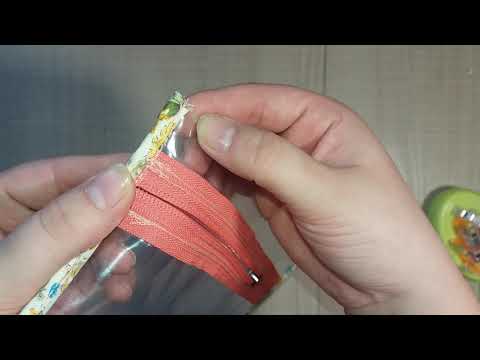 Видео: Шьем прозрачную косметичку из пленки Винил ПВХ // Sew cosmetic bag