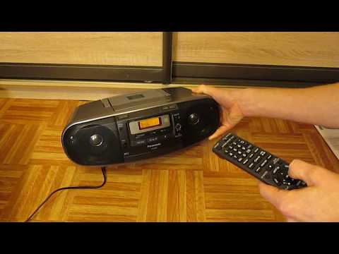 Видео: ОНЛАЙН ТРЕЙД.РУ Магнитола Panasonic RX-D55EE-K