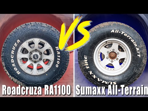 Видео: Roadcruza RA1100 vs Sumaxx All-Terrain - Сравнение 33 шин 285/75/16 / Отзыв