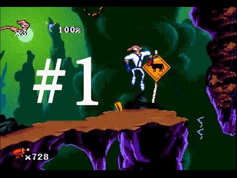 Видео: Earthworm Jim Прохождение Часть 1 (Ретро вечера с Сегой)