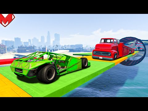 Видео: СТЕНКА на СТЕНКУ c ТАЧКАМИ из НОВОГО ОБНОВЛЕНИЯ! ГОНКИ на МАШИНАХ в GTA 5 ONLINE