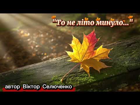 Видео: "То не літо минуло..." автор Віктор Селюченко 