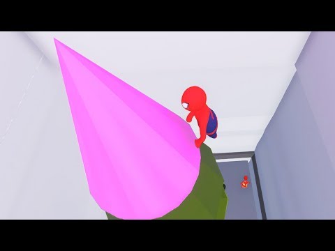 Видео: ВСАДНИК РАКЕТЫ в HUMAN FALL FLAT пластилиновые герои Володя Человек Паук и Железный Человек