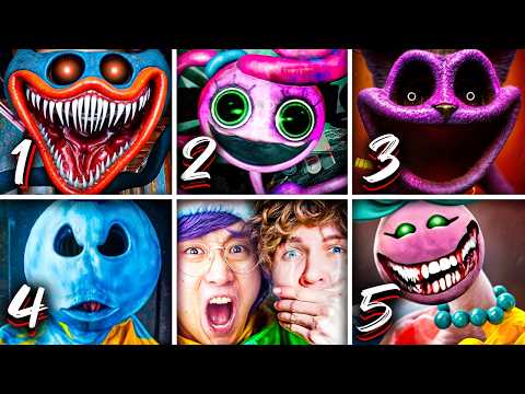 Видео: POPPY PLAYTIME ГЛАВА 1 - 4 ВСЕ ПУГАЮЩИЕ МОМЕНТЫ! (РЕАКЦИЯ LANKYBOX!)