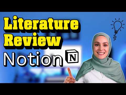 Видео: Как использовать Notion для создания панели обзора литературы 📚💻