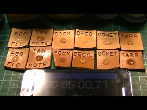 Видео: Химия для натуральной кожи - тест финишей.