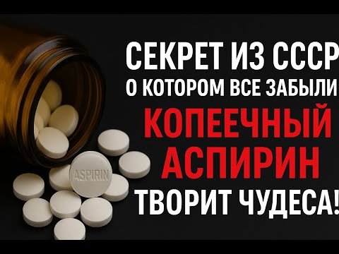 Видео: ВРАЧИ МОЛЧАТ ОБ ЭТОМ! Обычный Аспирин творит чудеса после 60 лет.