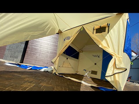 Видео: Сборка палатки теперь не пытка! POLAR BIRD 3SK с навесом