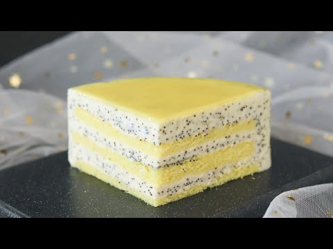 Видео: НЕЖНЕЙШИЙ МУССОВЫЙ ТОРТ МАК-ЛИМОН 🍋 Lemon poppy seed mouse cake recipe