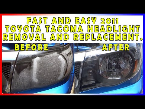 Видео: Быстрое и простое снятие и замена фар второго поколения Tacoma 2011 года.