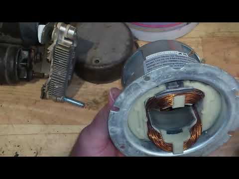 Видео: Медь и алюминий в одной катушке. Мотор пылесоса.