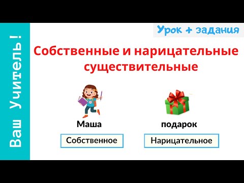 Видео: Собственные и нарицательные имена существительные
