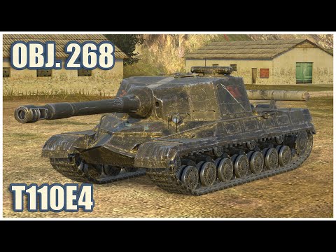 Видео: T110E4, Объект 268 & Объект 268 • WoT Blitz Gameplay