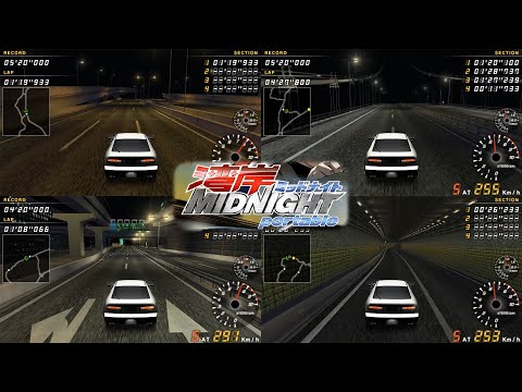 Видео: Wangan Midnight Portable (PSP) - Все Гоночные Трассы