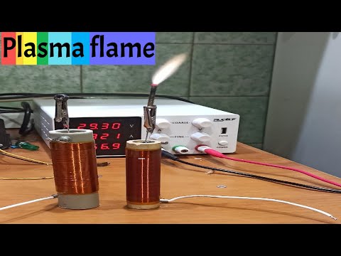 Видео: Факельник 200 Вт + ионофон / Plasma flame + ionophone