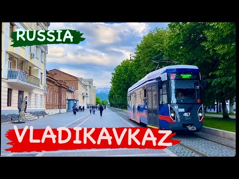 Видео: Vladikavkaz / Russian regions/ Walk to Center City / 20 мая 2024