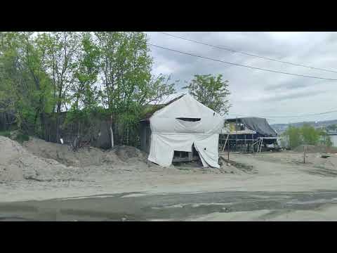 Видео: Мурманск, большая прогулка ( Три Ручья, Минькино, Абрам-мыс, самый длинный дом ).