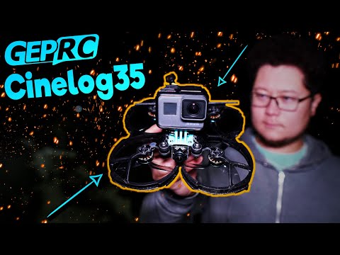 Видео: ☀ А синевуп ли это? Новое поколение коптеров с защитой пропов. [GepRC Cinelog35]