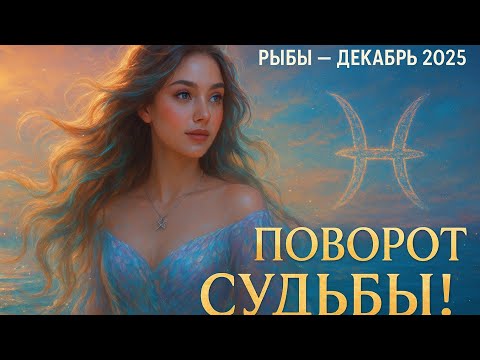 Видео: ♓ Рыбы — Декабрь 2025: Полный гороскоп — любовь, деньги и поворот судьбы!✍️