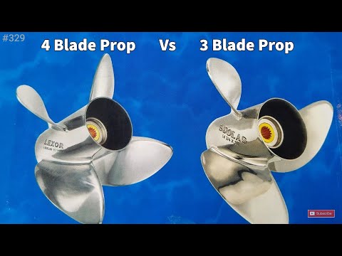 Видео: Тестирование 3-лопастных и 4-лопастных винтов. В чем разница между 3- и 4-лопастными подвесными в...