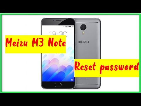 Видео: Meizu M3 Note сбросить пин-код, hard reset password FRP