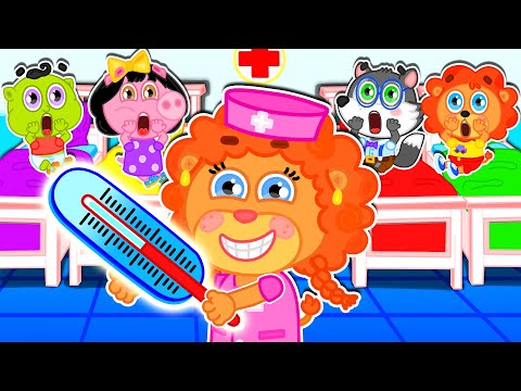 Видео: Маша и Леопольд. Градусник на четверых - Серии для всей семьи - Lion Family на русском - Мультик
