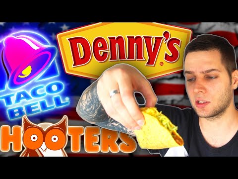 Видео: Закидываюсь жуйкой из Америкосовских доставок [Taco bell, Hooters, Denny's]