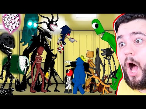 Видео: РАДУЖНЫЕ ДРУЗЬЯ ПРОТИВ БЕНДИ, DOORS (Roblox), BACKROOMS